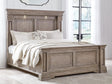 Blairhurst Light Grayish Brown Panel Bedroom Set Queen 3: Bed, Dresser, Mirror from Decor Furniture