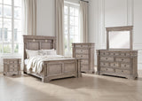 Blairhurst Light Grayish Brown Panel Bedroom Set Queen 5: Bed, Dresser, Mirror, Chest, NightStand from Decor Furniture