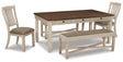 Bolanburg Two-tone Dining Set from Decor Furniture