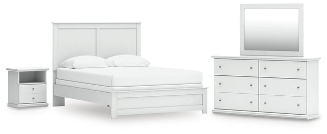 Bostwick White Shoals Panel Bedroom Set from Decor Furniture
