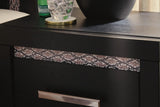 Brizmore Black Nightstand detail view