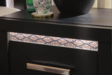 Brizmore Black Nightstand detail view