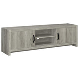 Burke 3-Piece TV Entertainment Center Fits 75-Inch TVs Grey Driftwood view 3