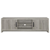 Burke 3-Piece TV Entertainment Center Fits 75-Inch TVs Grey Driftwood view 5