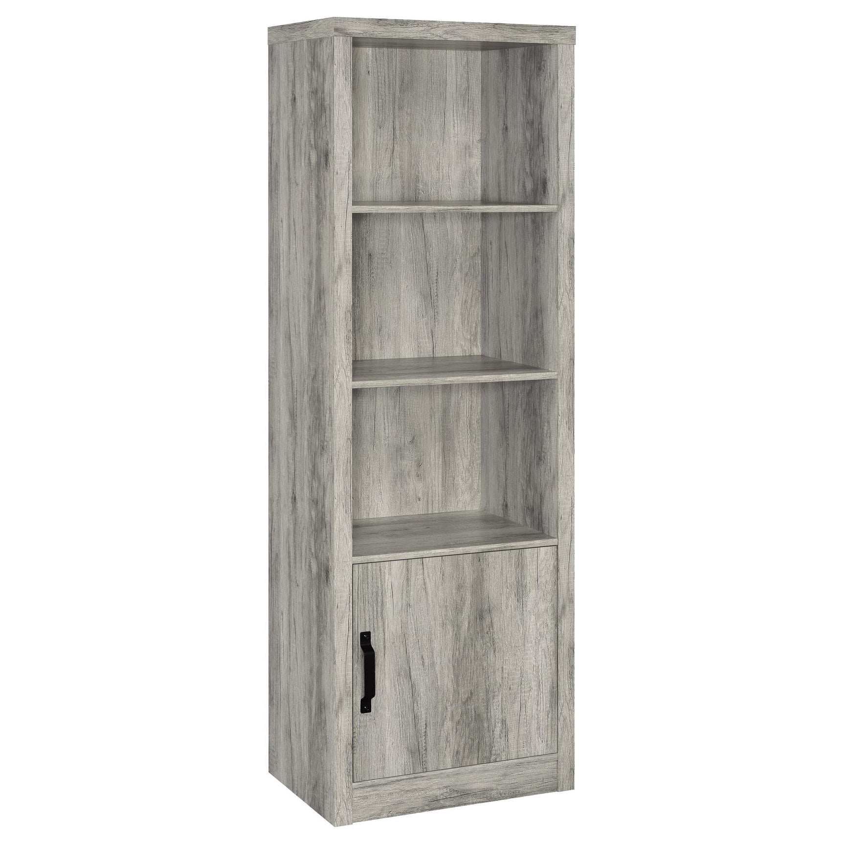 Burke 3-Piece TV Entertainment Center Fits 75-Inch TVs Grey Driftwood view 8