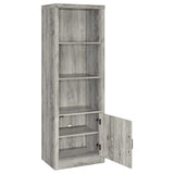 Burke 3-Piece TV Entertainment Center Fits 75-Inch TVs Grey Driftwood view 9