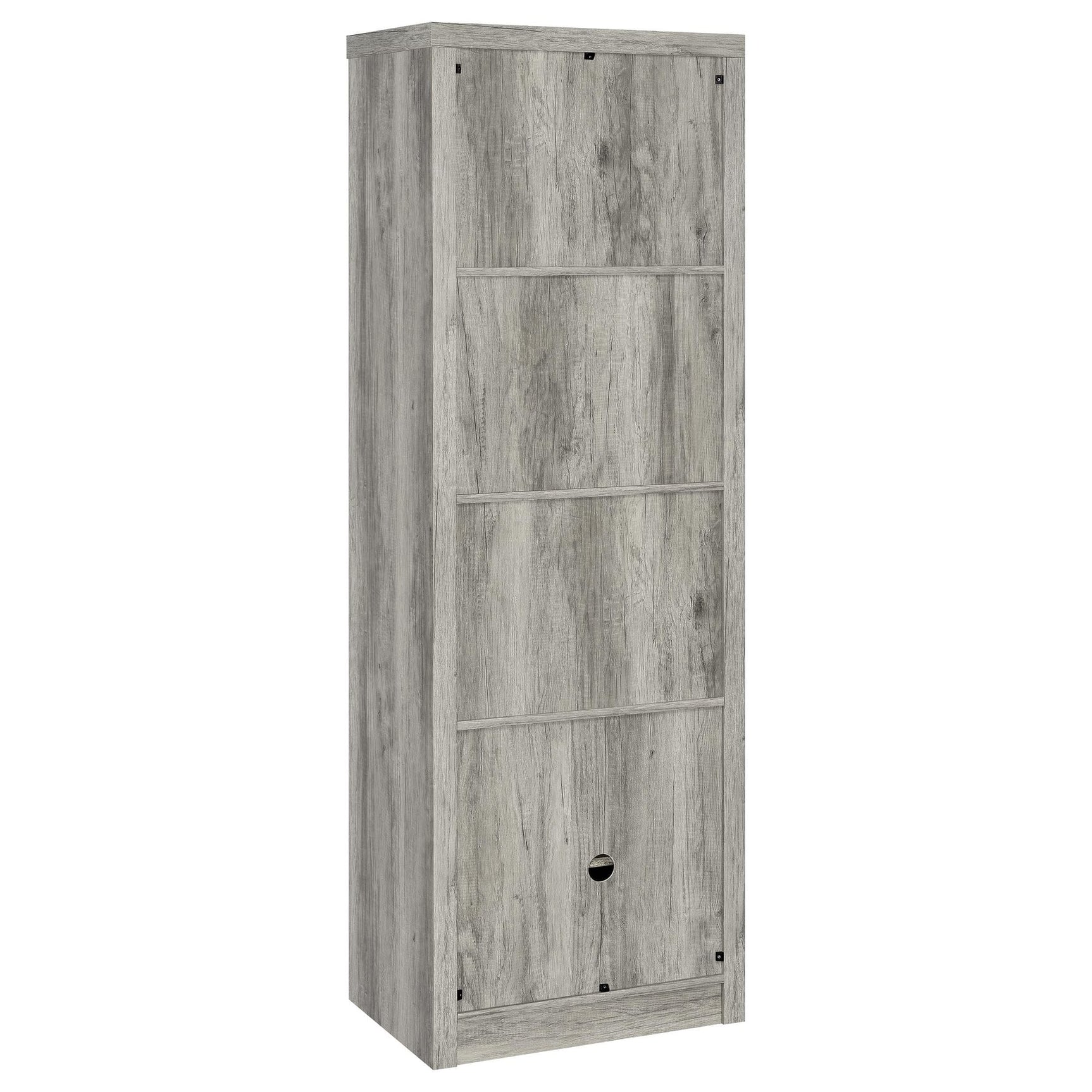 Burke 3-Piece TV Entertainment Center Fits 75-Inch TVs Grey Driftwood view 12