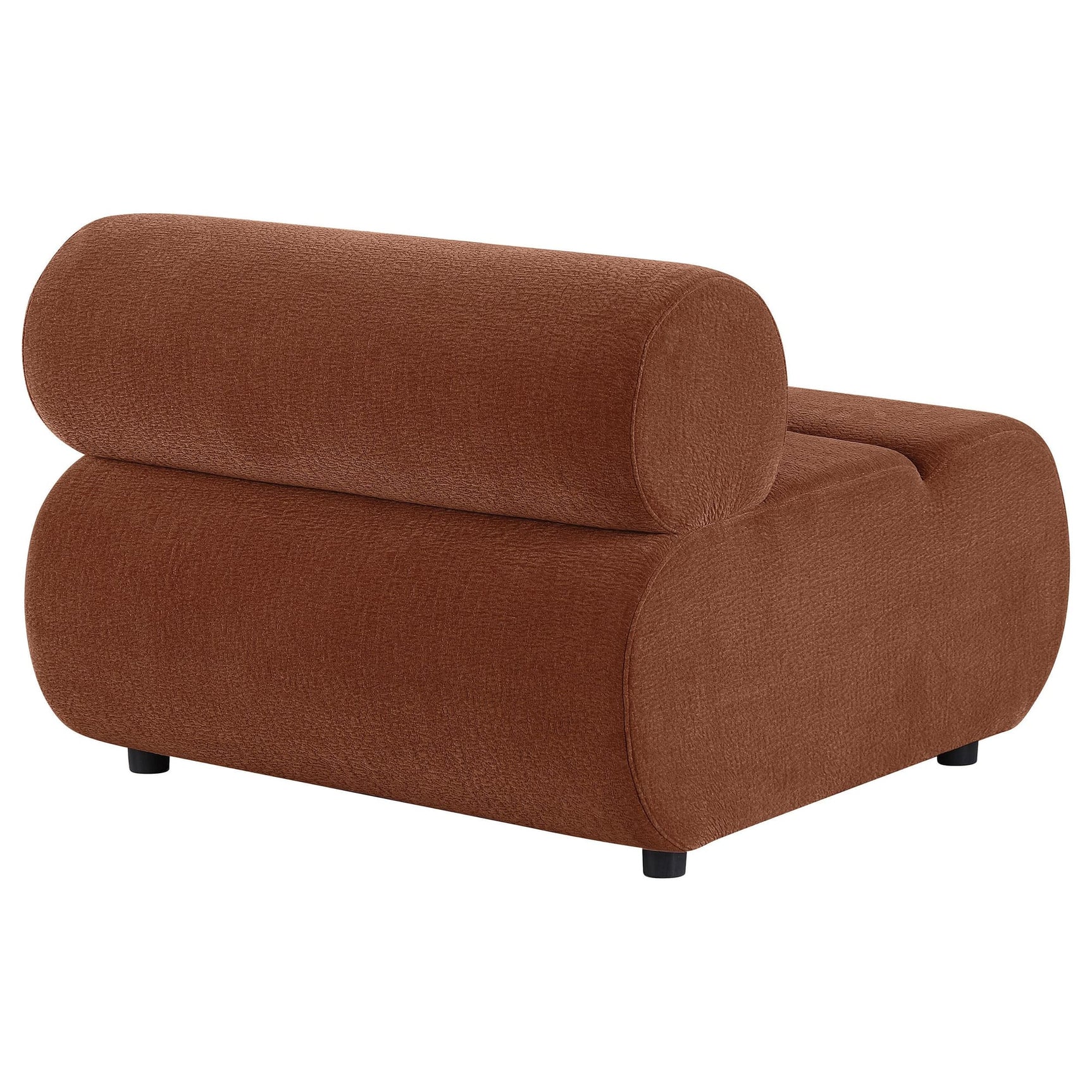 Byrne Velvet Upholstered Armless Chair Rust view 6