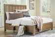 Cabalynn Light Brown Panel Bedroom Set King 3: Bed, Dresser, Mirror from Decor Furniture