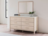Cadmori Two-tone Upholstered Panel Bedroom Set from Decor Furniture