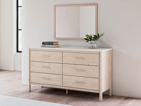 Cadmori Two-tone Upholstered Panel Bedroom Set from Decor Furniture
