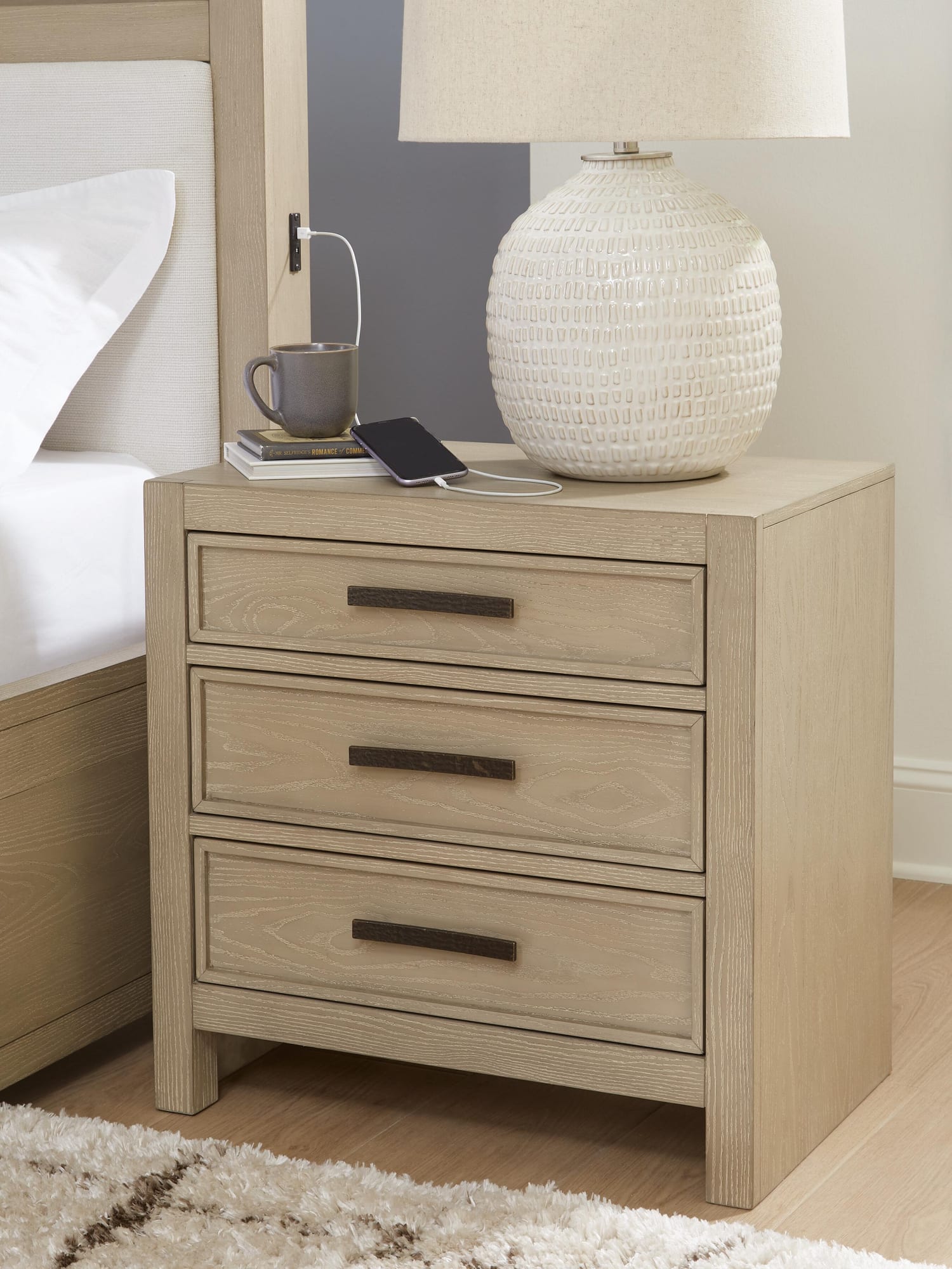Calmoro Gray Bookcase Bedroom Set view 16