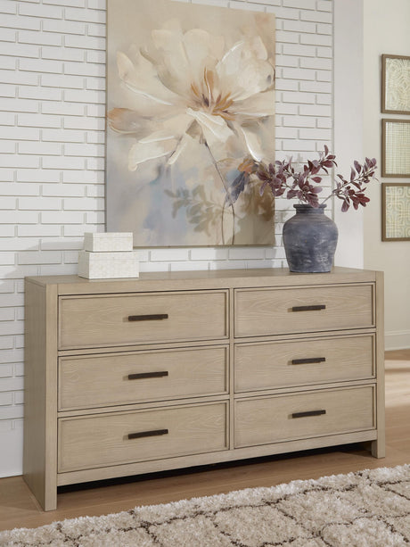 Calmoro Gray Bookcase Bedroom Set King 3: Bed, Dresser, Mirror from Decor Furniture