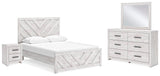 Cayboni Whitewash Panel Bedroom Set from Decor Furniture