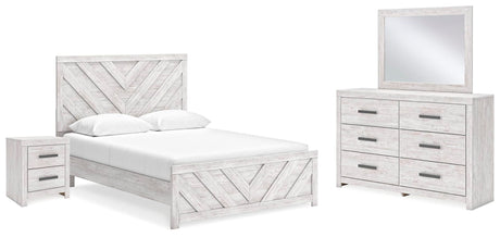 Cayboni Whitewash Panel Bedroom Set from Decor Furniture