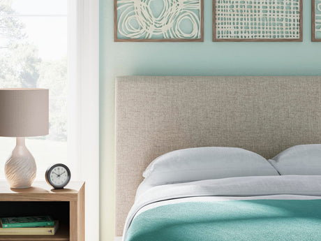 Cielden Soft Gray Upholstered Bedroom Set Full 3: Bed, Dresser, Mirror from Decor Furniture
