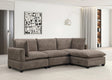 Cloud Brownish Performance Fabric Modular Sectional from Decor Furniture