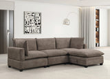 Cloud Brownish Performance Fabric Modular Sectional from Decor Furniture