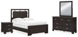 Covetown Dark Brown Panel Bedroom Set view 2