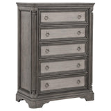 Cresswell 5-drawer Chest of Drawers Weathered Taupe from Decor Furniture