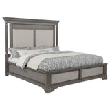 Cresswell Eastern King Upholstered Panel Bed Weathered Taupe view 3