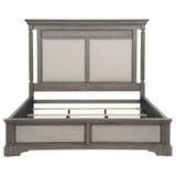 Cresswell Eastern King Upholstered Panel Bed Weathered Taupe view 4