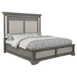 Cresswell Queen Upholstered Panel Bed Weathered Taupe view 2