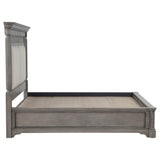 Cresswell Queen Upholstered Storage Platform Bed Weathered Taupe view 8