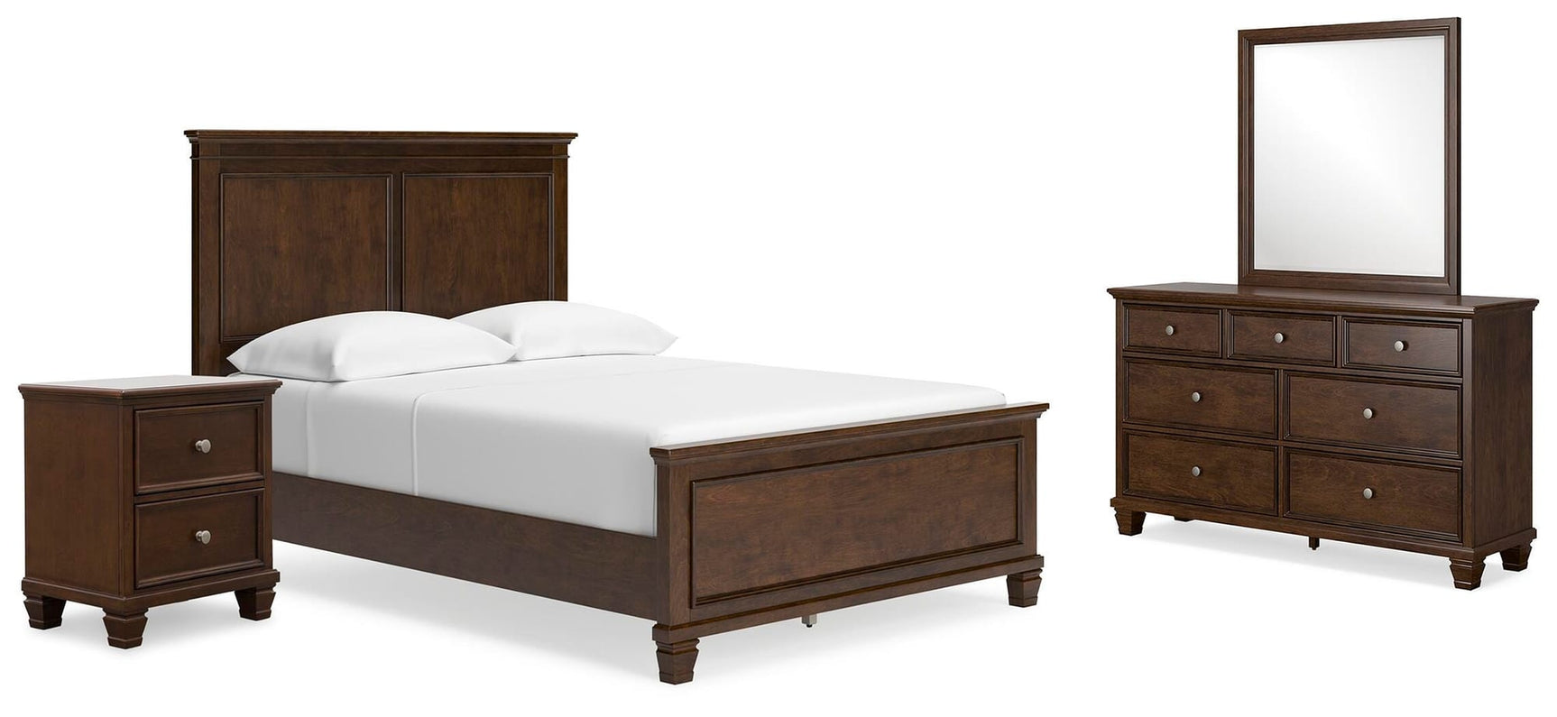 Danabrin Brown Panel Bedroom Set view 3
