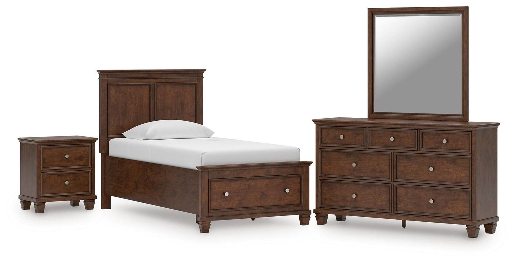 Danabrin Brown Panel Storage Bedroom Set view 3