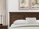 Danabrin Brown Panel Storage Bedroom Set King 3: Bed, Dresser, Mirror from Decor Furniture