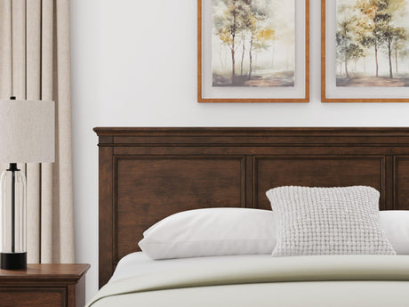 Danabrin Brown Panel Storage Bedroom Set King 3: Bed, Dresser, Mirror from Decor Furniture