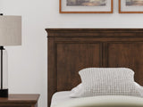 Danabrin Brown Panel Storage Bedroom Set Twin 3: Bed, Dresser, Mirror from Decor Furniture