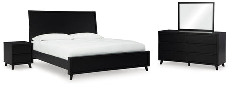 Danziar Black Panel Bedroom Set from Decor Furniture