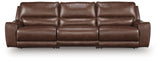 DeepWakes Canyon Leather 3-Piece Power Reclining Sectional view 3