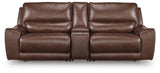 DeepWakes Canyon Leather 3-Piece Power Reclining Sectional view 4