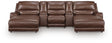 DeepWakes Canyon Leather 5-Piece Power Reclining Sectional with Chaise view 4
