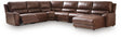 DeepWakes Canyon Leather 6-Piece Reclining Sectional with Chaise view 3