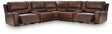 DeepWakes Canyon Leather 7-Piece Reclining Sectional with Storage Consoles view 4