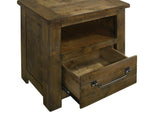 Doherty 1-drawer Nightstand Bedside Table Rustic Brown view 9