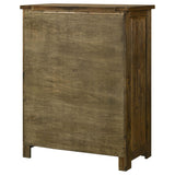Doherty 5-drawer Chest of Drawers Rustic Brown view 7