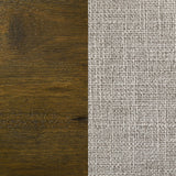 Doherty Eastern King Linen Upholstered Panel Bed Rustic Brown view 9