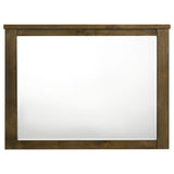 Doherty Rectangular Dresser Mirror Rustic Brown view 2