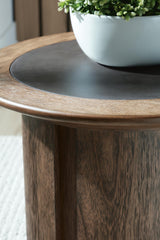 Dontayne Warm Brown End Table detail view