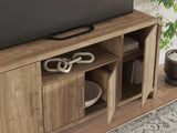 Dovander Brown 63" TV Stand detail view