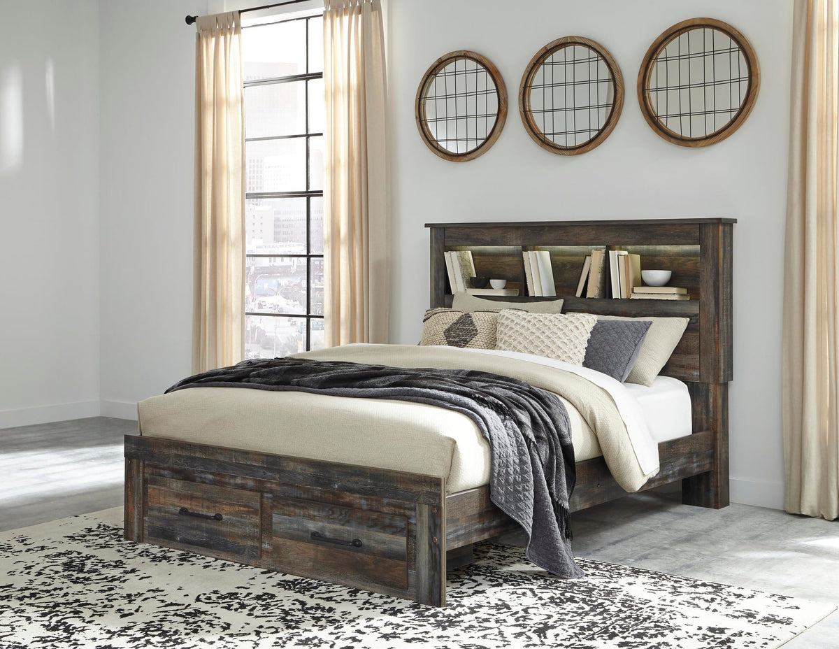 Drystan Multi Panel Bedroom Set Queen 3: Bed, Dresser, Mirror from Decor Furniture