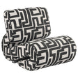 Eimer Geometric Jacquard Accent Chair Black from Decor Furniture