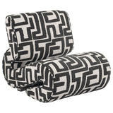 Eimer Geometric Jacquard Accent Chair Black from Decor Furniture
