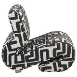 Eimer Geometric Jacquard Accent Chair Black view 7