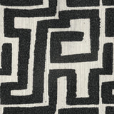 Eimer Geometric Jacquard Accent Chair Black view 8
